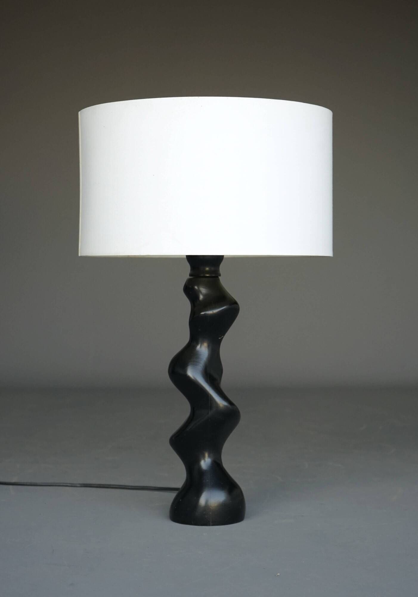 Temde model 42 Sculptural wooden Table Lamp. 1970s