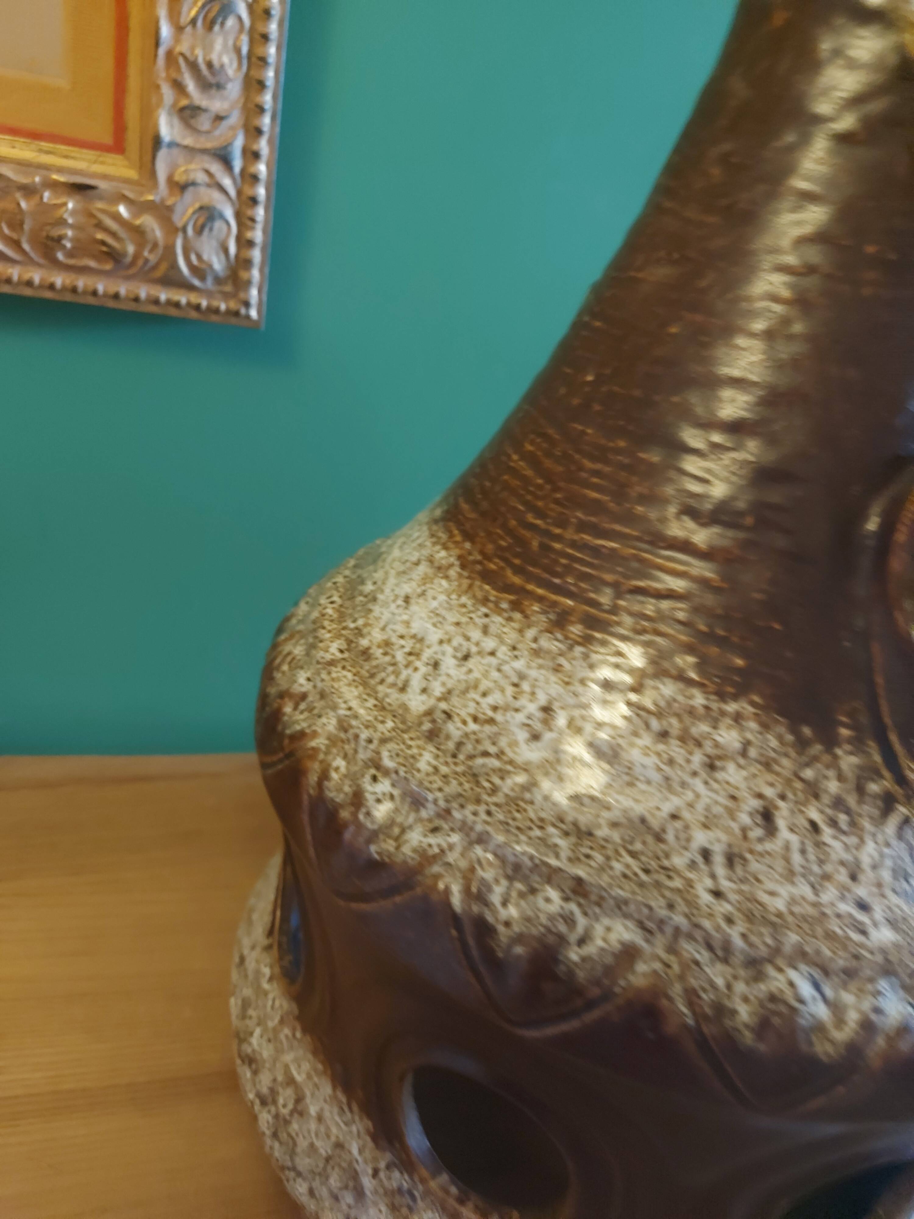 Large vintage ceramic lamp stand70'S