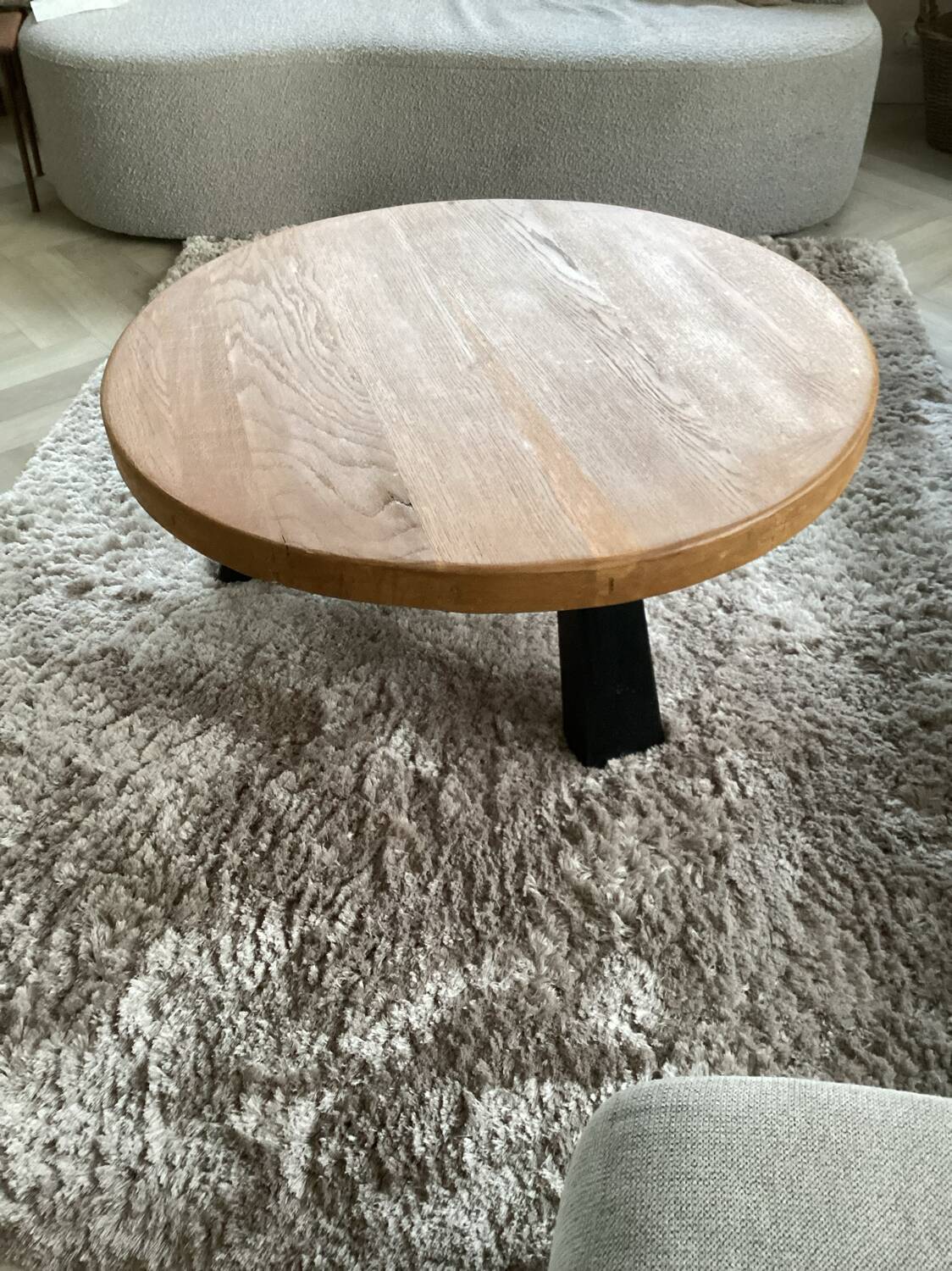 Oak Coffee table tree legs , 1970 Midcentury