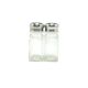 Salt shaker set, modernism, transparent glass, Poland, 1970s.