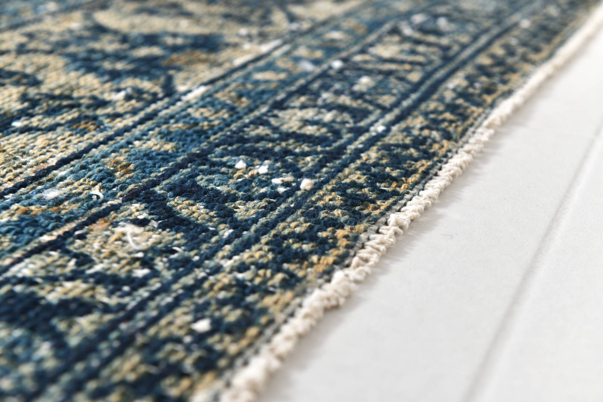 Classic Pattern Navy Blue Persian Rug, 311x402Cm