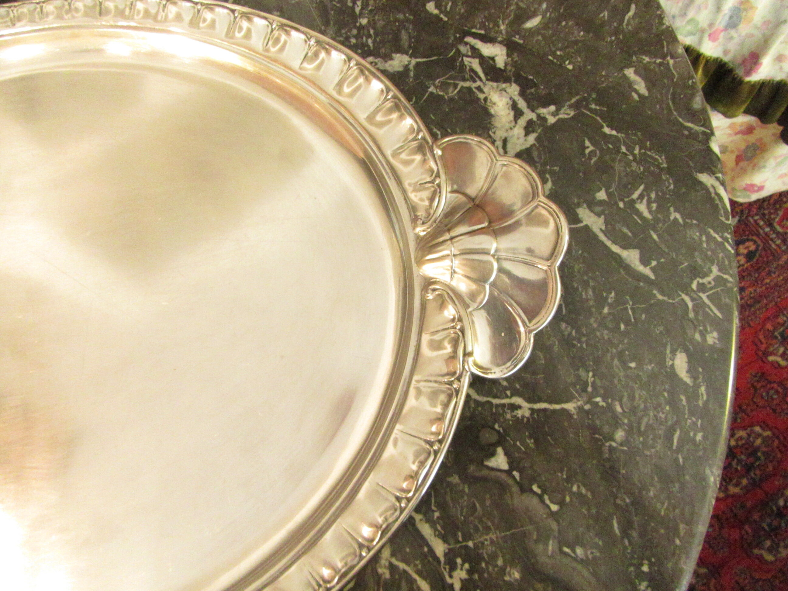 Christofle silver metal platter