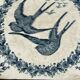 Vintage Longwy "Swallows" trivet – Vintage earthenware