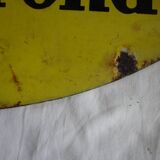 Enamel yellow plate "The small Gironde"