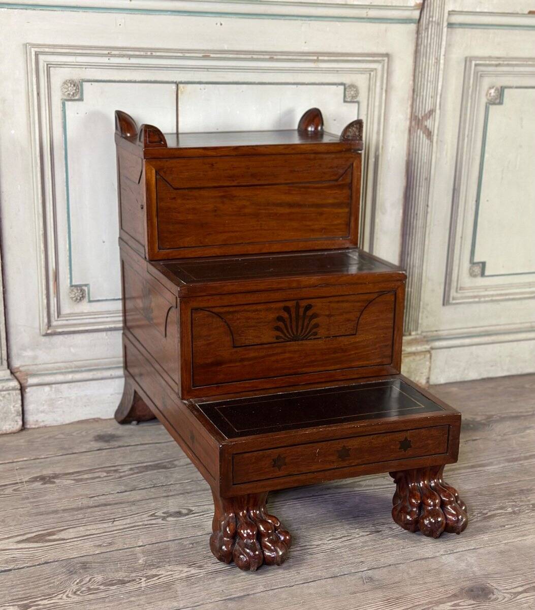 Escalier de bibliothèque Regency, Angleterre vers 1800