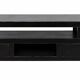 Black wooden TV unit – Asian colonial style, 2 drawers