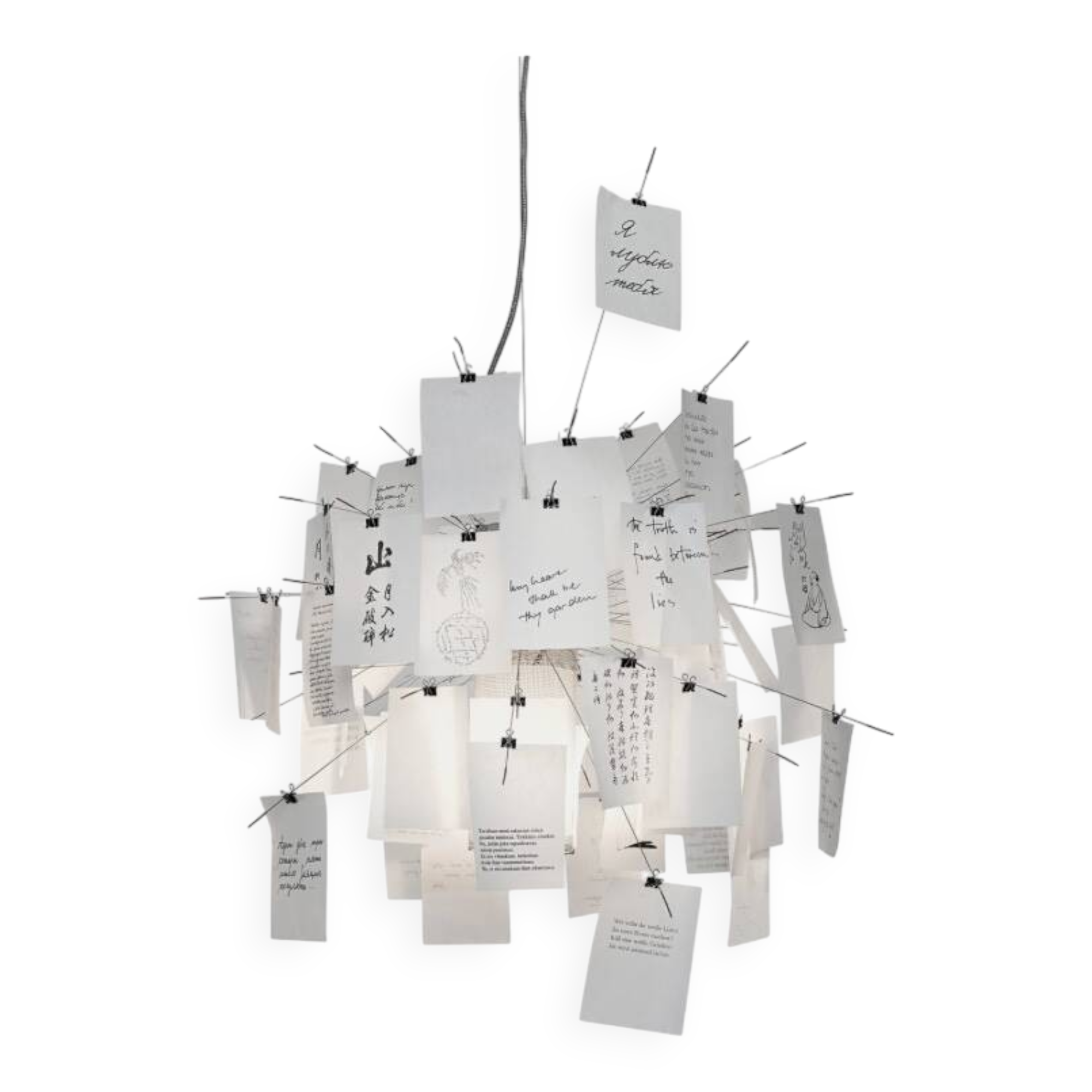 Suspension Zettel'z 5 Ingo Maurer, 1997