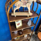Étagère en rotin vintage