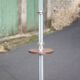 Art deco floor lamp, art deco floor lamp, wood and aluminum lamp, interior decoration