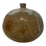 Vase boule en grès