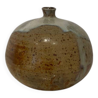 Vase boule en grès
