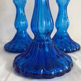 Glass candle holders from the 60s and 70s