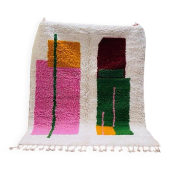 Handmade pure wool Moroccan rug size 2/3 m
