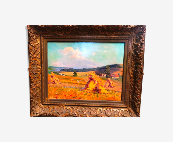 Journée d'été huile sur toile madeleine doillon