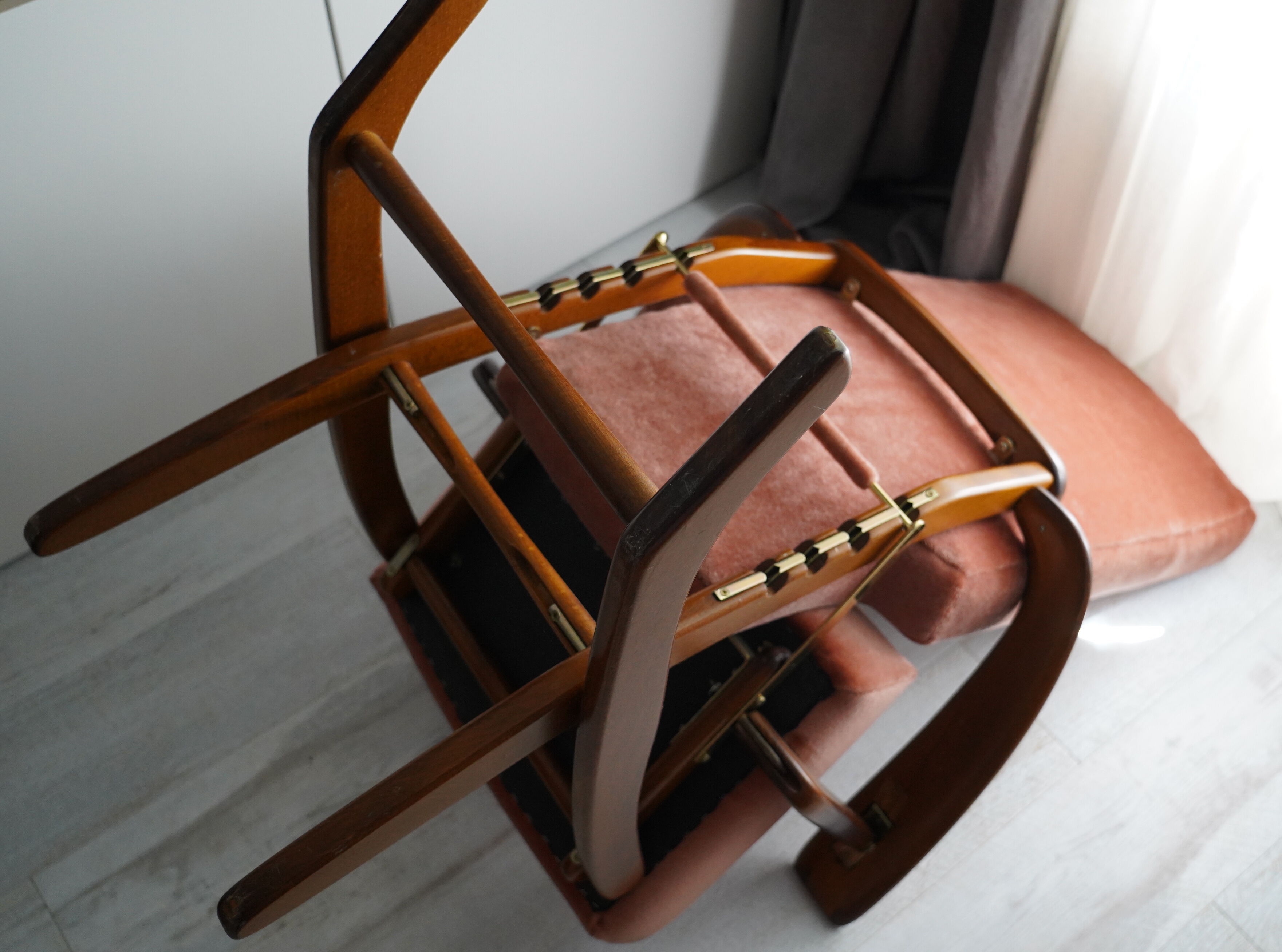 Reclining vintage armchair