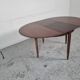 Lubke round rosewood dining table, 60s
