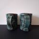 A pair of modernist mugs by L.Y Bonnet.