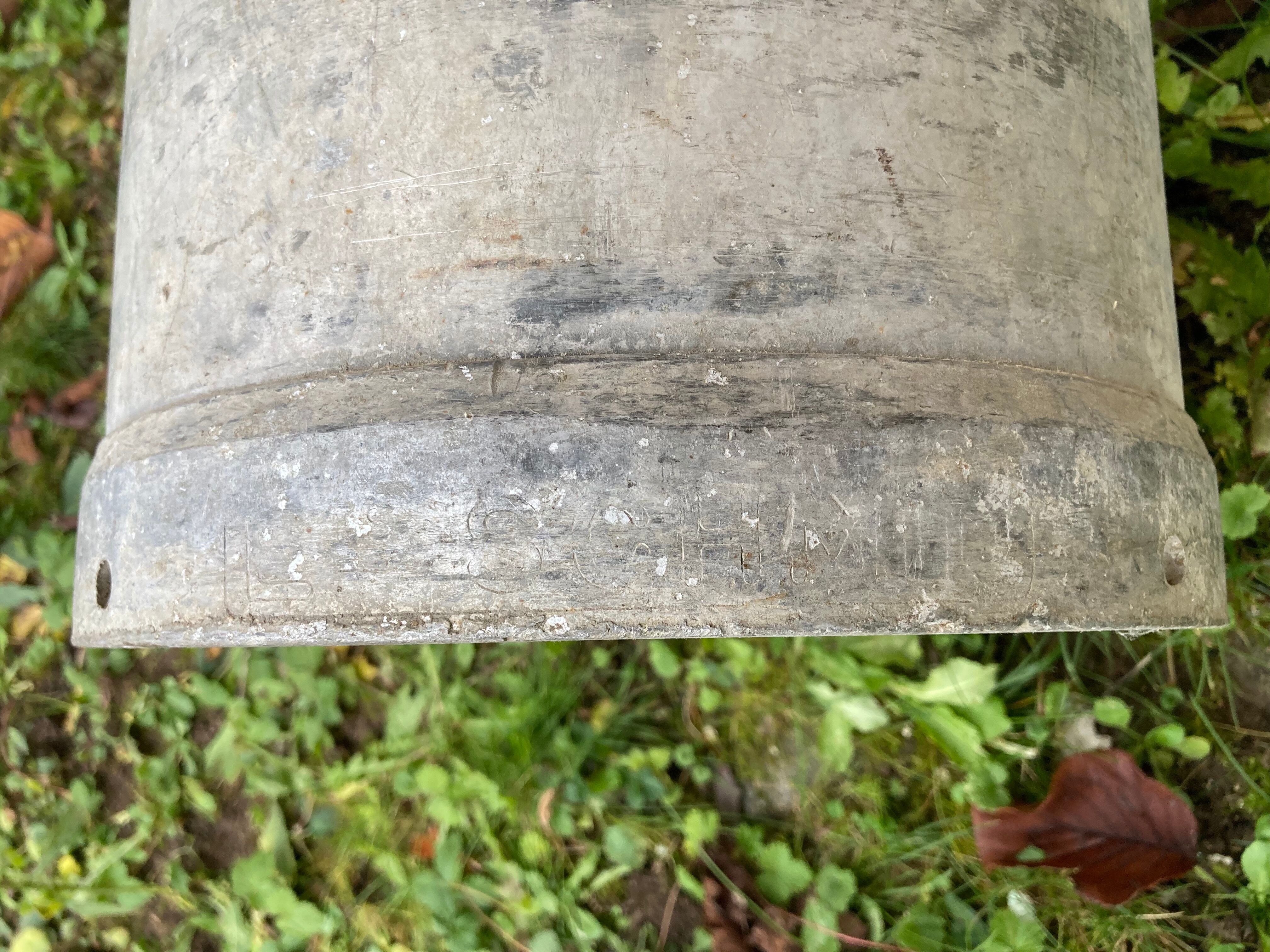 Farm milk jar aluminum canister