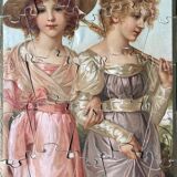 Box of 3 puzzles 1900