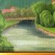 Tableau signé j-b m vecker — huile sur toile – la moselle dans les vosges 1942 !