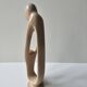 Soapstone Sculpture - Parenting Woman and Child Modern Design