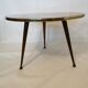 Round tripod coffee table compass foot
