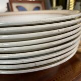 Set of 9 Lunéville hollow plates