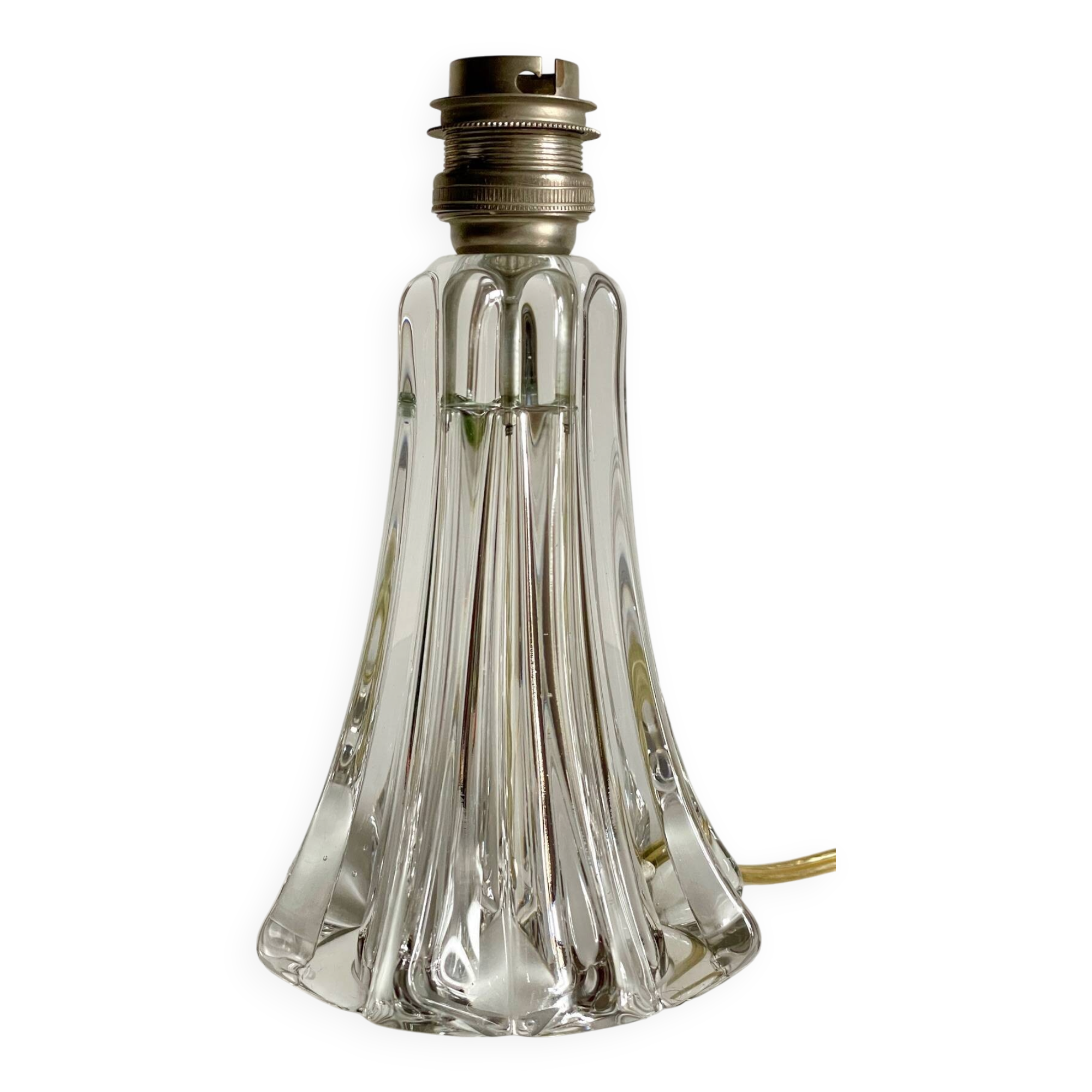 Art deco crystal star lamp base