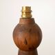 Lampe XL en bois avec abat-jour en lin