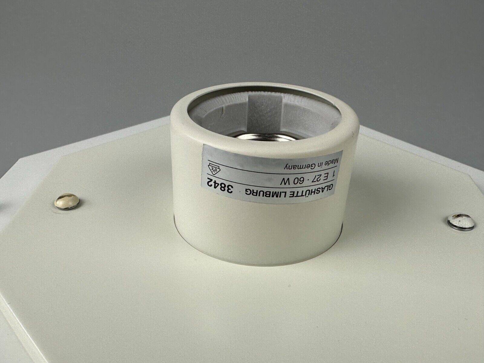 Plafonnier des années 60 70 Glashütte Limburg Allemagne Plafoniere verre et métal