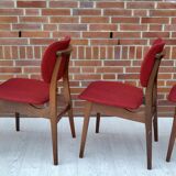 Lot of 4 middle century chairs