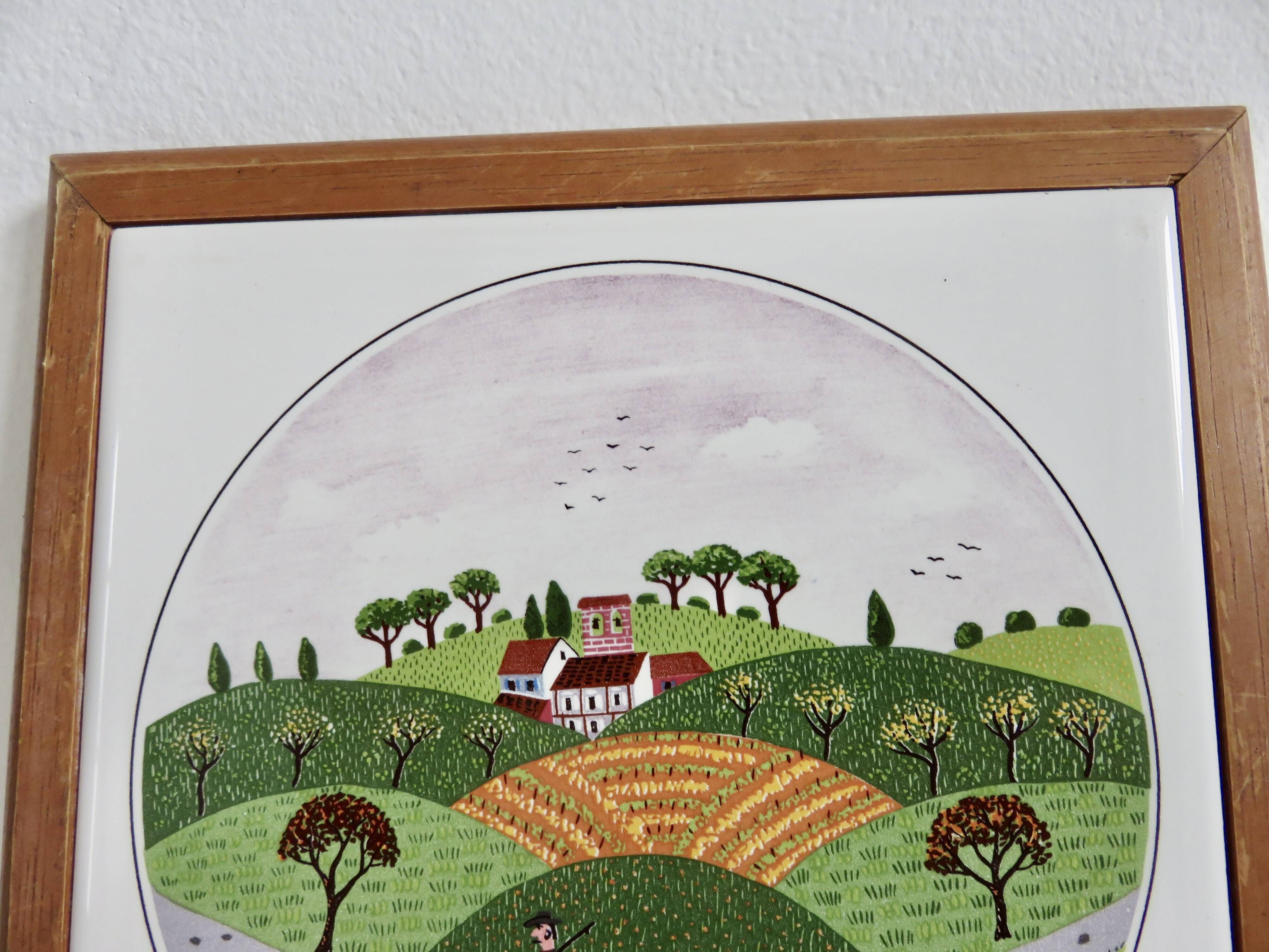 Villeroy & Boch set of 3 trivets, design by Gerard Laplau, 1980