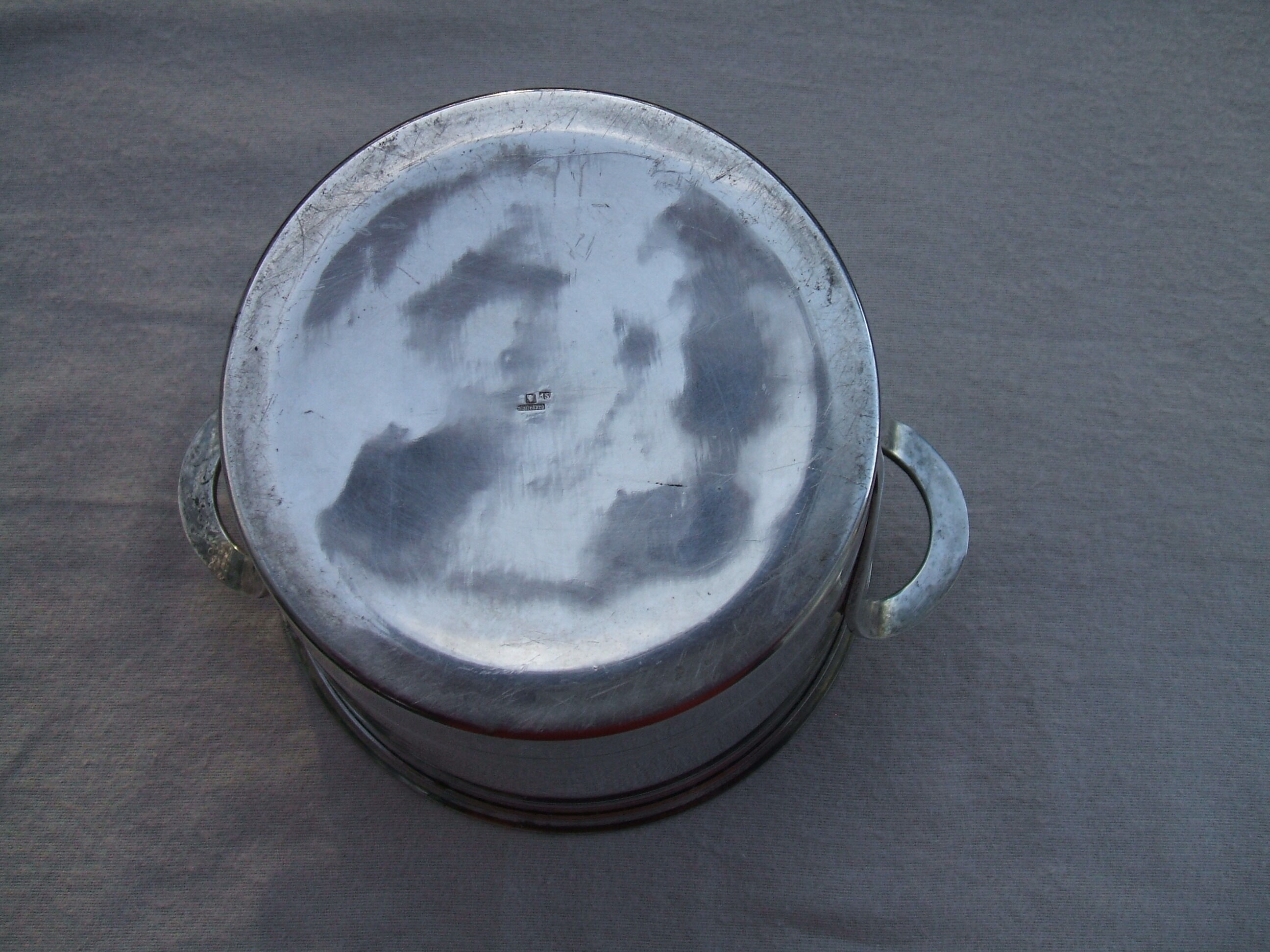 Bucket a champagne metal argente art deco