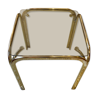 Side table smoked glass