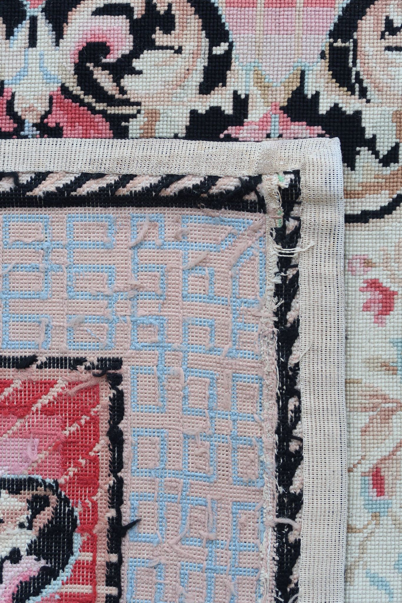 European needlepoint rug 1980