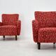 Set of Two Rare Art Deco Armchairs , Czechoslovakia, 1949s