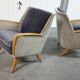 Bi color armchair of the 59/60