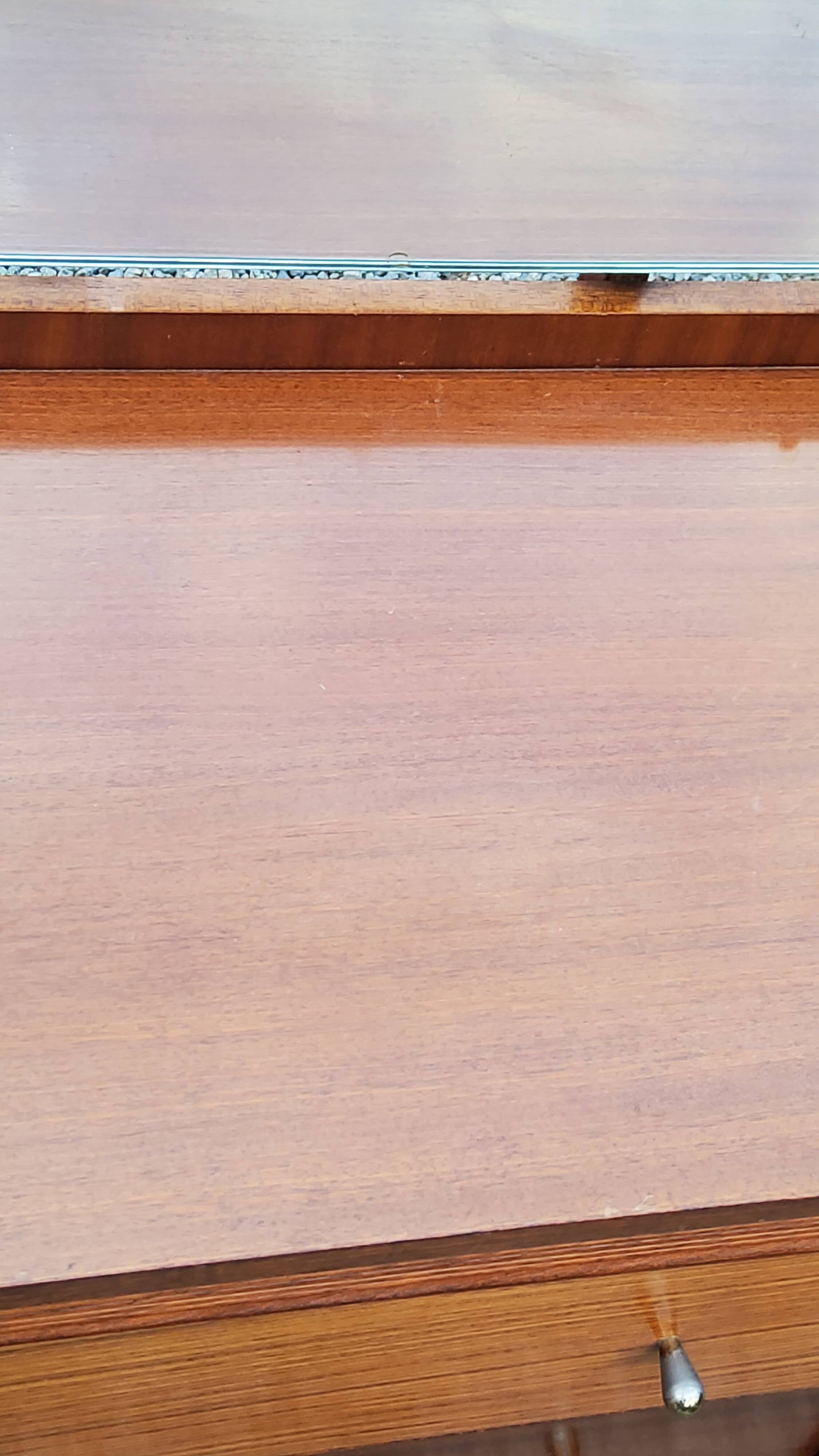 Vintage 1960s mahogany dressing table chest of drawers