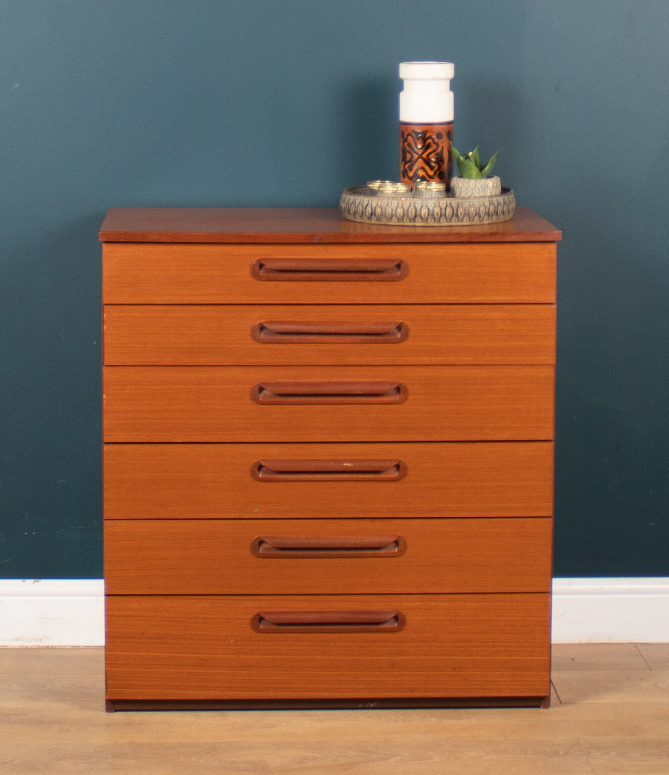 Retro Teak 1960s Chest Of Drawers By Schreiber Furniture