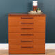 Retro Teak 1960s Chest Of Drawers By Schreiber Furniture