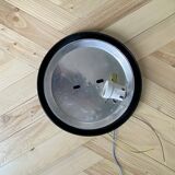 Applique murale plafonnier rond verre Prisma modèle Nova jaune