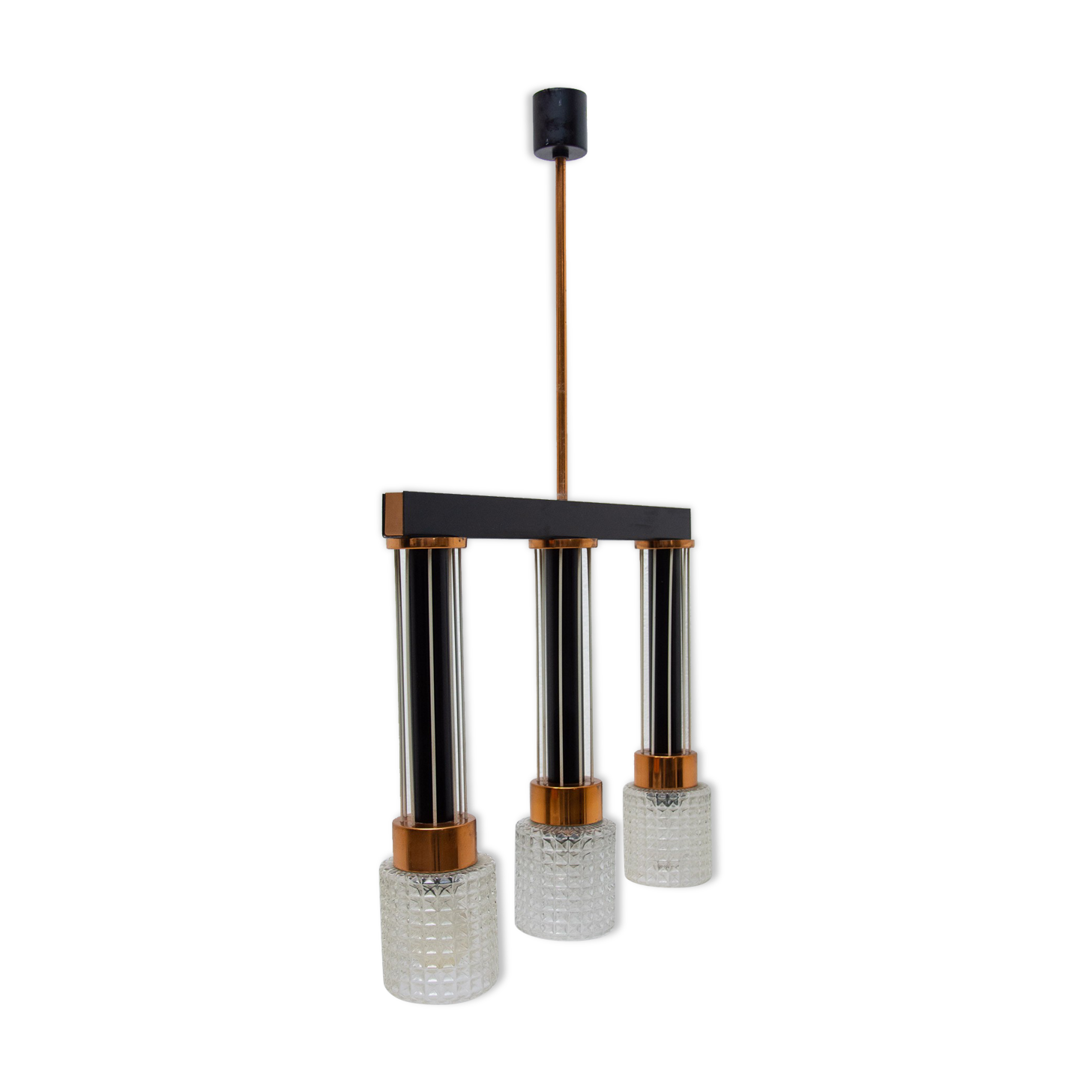 Luminaire tchécoslovaque, brutalisme, années 1970