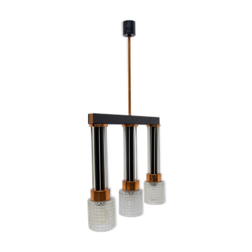 Luminaire tchécoslovaque, brutaliste, années 1970