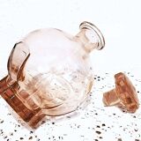 Art Deco Set Carafe Glasses Pink Glass Tray