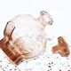 Ensemble Art Deco Carafe Verres Plateau en verre rose