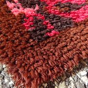Vintage Wool Carpet Space Age 70s