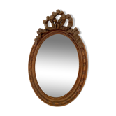 Louis XVI style oval knot mirror
