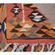 1970s Vintage Turkish Hand-Knotted Wool Cotton Orange Runner Rug 104x338