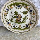 Antique decorative plate Moustiers France