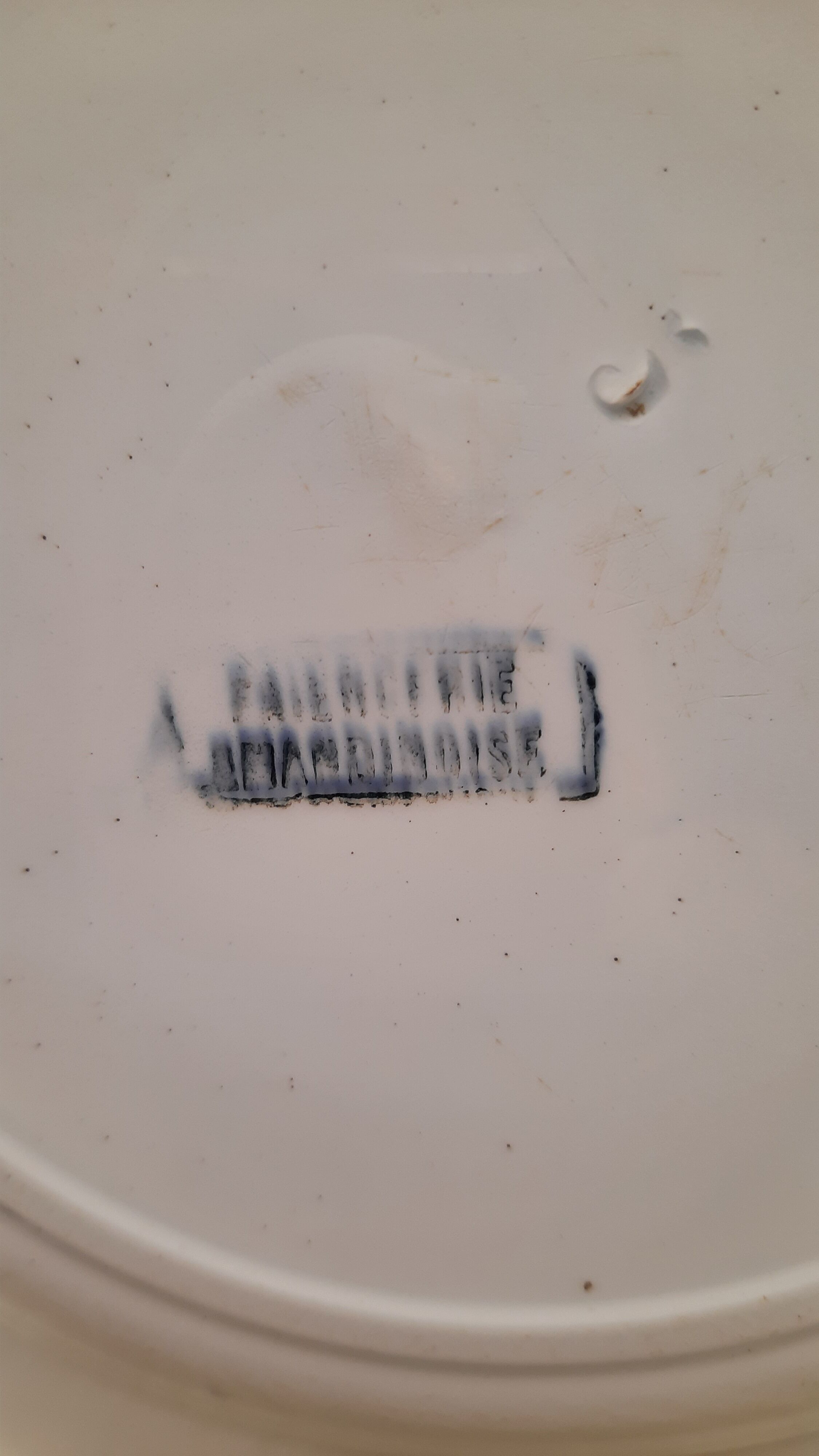 Pair flowery flat plates